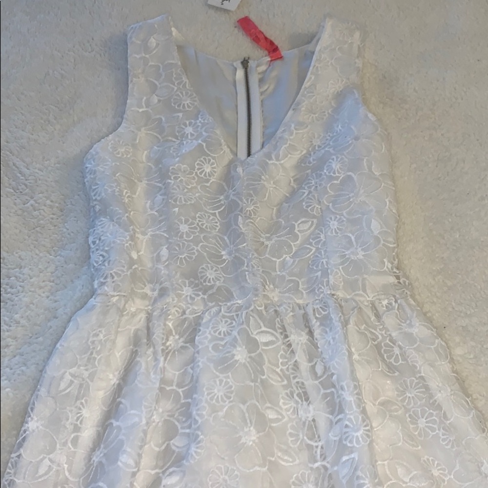Beautiful white flower dress
